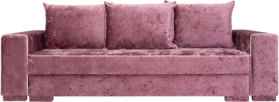 Диван KRONES Цезарь 4 (велюр розовый перламутр) - фото