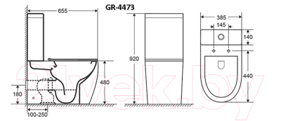 Унитаз напольный Grossman GR-4473S