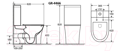 Унитаз напольный Grossman GR-4466S