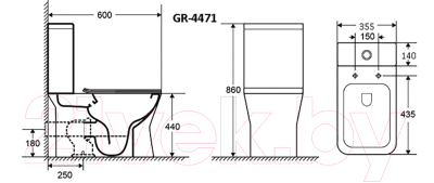 Унитаз напольный Grossman GR-4471S