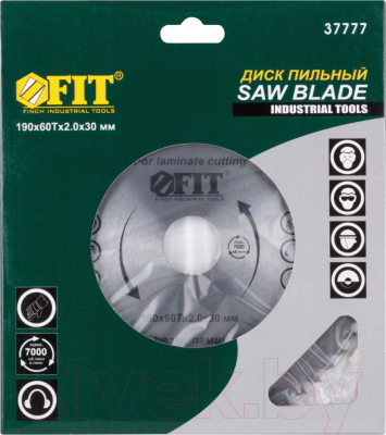 Пильный диск FIT Для циркулярных пил по ламинату / 37777
