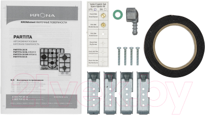 Газовая варочная панель Krona Partita 30 WH / КА-00003832