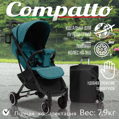 Детская прогулочная коляска Sweet Baby Compatto