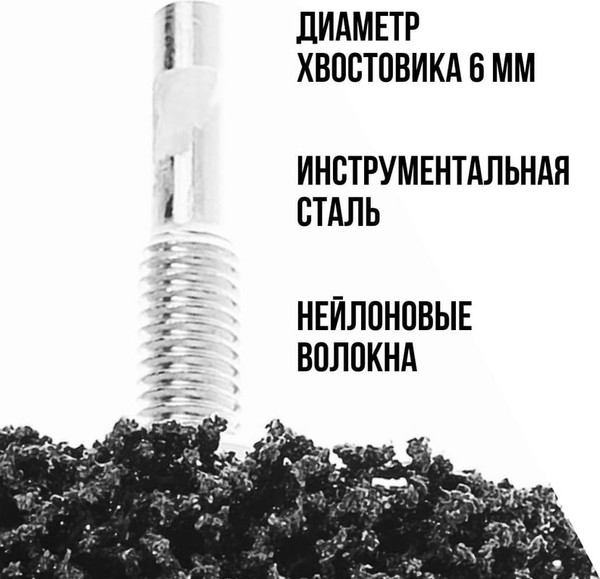 Шлифовальный круг FIT Полимерный CNS со штифтом 63мм / 38634