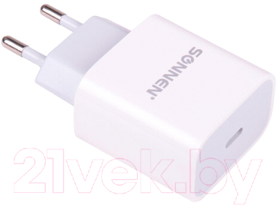 Адаптер питания сетевой Sonnen Type-C / 455507 - фото