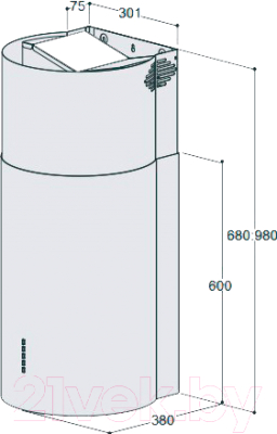 Вытяжка коробчатая Zigmund & Shtain K 333.41 W