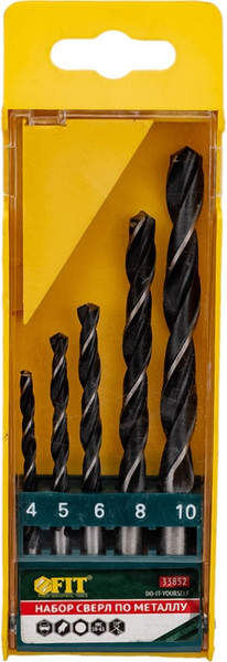 Набор сверл FIT HSS Черненые / 33852