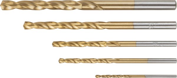 Набор сверл FIT HSS Титановое покрытие / 34211