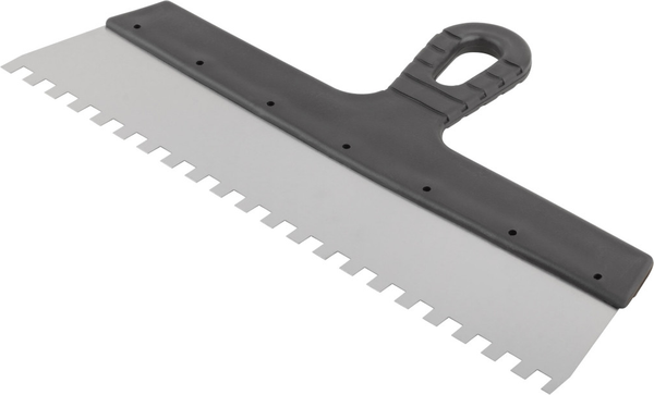 Шпатель Курс Фасадный нержавеющий зубчатый 350мм / 06614