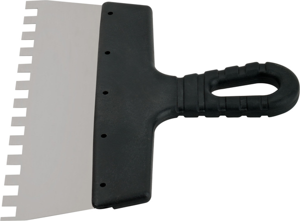 Шпатель Курс Фасадный нержавеющий зубчатый 250мм / 06609