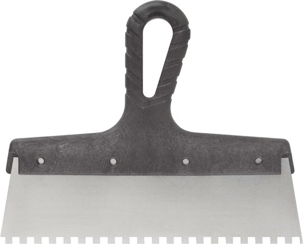 Шпатель Курс Фасадный нержавеющий зубчатый 250мм / 06607 - фото