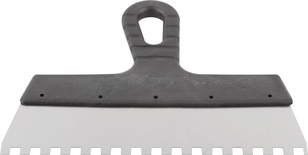 Шпатель Курс Фасадный нержавеющий зубчатый 250мм / 06608