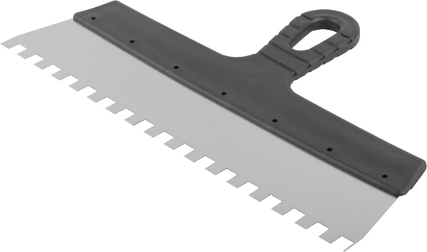 Шпатель Курс Фасадный нержавеющий зубчатый 350мм / 06615