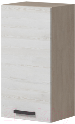 Шкаф навесной для кухни Genesis Мебель Алиса Loft 400 1 дверь (дуб сонома/сосна белый) - фото