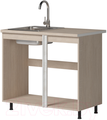 Шкаф под мойку Genesis Мебель Алиса Loft 1000 (дуб сонома/сосна белый)