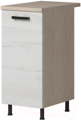 Шкаф-стол кухонный Genesis Мебель Алиса Loft 400 (дуб сонома/сосна белый) - фото