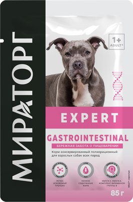 Влажный корм для собак Мираторг Expert Gastrointestinal Береж. забота о пищеварении / 1010020601 - фото