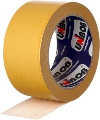 Скотч двухсторонний Unibob 25ммx10м / 38915 - фото
