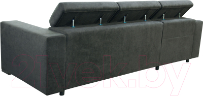 Диван угловой Mio Tesoro Hemmet 4УСПЗм (Evento Carbon Black)