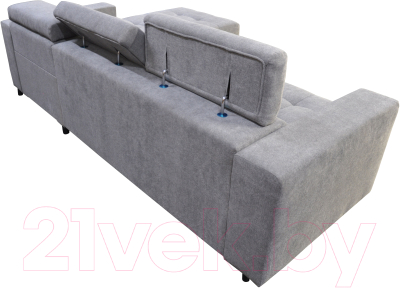 Диван угловой Mio Tesoro Hemmet 4УСПЗм (Santos Light Grey)