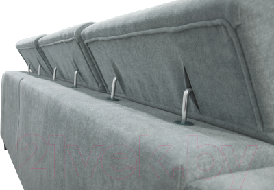 Диван угловой Mio Tesoro Hemmet 4УСПЗм (Santos Light Grey)