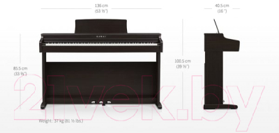 Цифровое фортепиано Kawai KDP120 Premium Rosewood