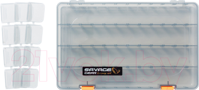 Коробка рыболовная Savage Gear Lurebox 6B Deep Smoke / 76780 - фото