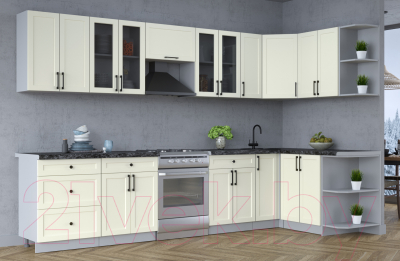 Готовая кухня Интерлиния Тренд 1.5x3.3 правая