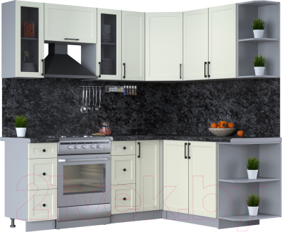 Готовая кухня Интерлиния Тренд 1.7x2.1 правая - фото