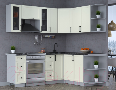 Готовая кухня Интерлиния Тренд 1.7x2.1 правая