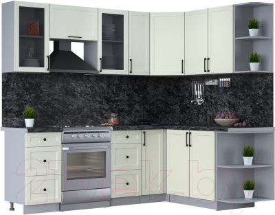 Готовая кухня Интерлиния Тренд 1.7x2.3 правая - фото