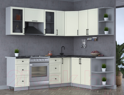 Готовая кухня Интерлиния Тренд 1.7x2.3 правая