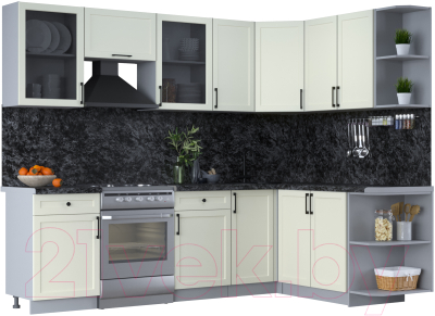 Готовая кухня Интерлиния Тренд 1.7x2.6 правая - фото