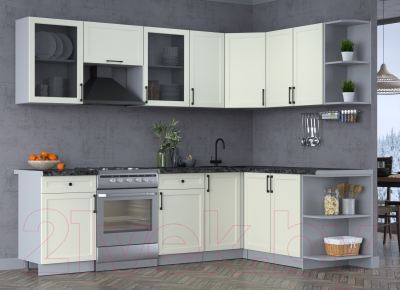 Готовая кухня Интерлиния Тренд 1.7x2.6 правая
