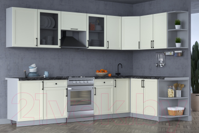 Готовая кухня Интерлиния Тренд 1.7x3.1 правая