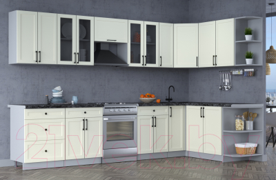 Готовая кухня Интерлиния Тренд 1.7x3.3 правая