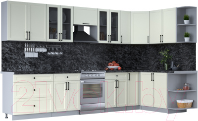 Готовая кухня Интерлиния Тренд 1.7x3.5 правая - фото