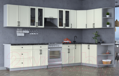 Готовая кухня Интерлиния Тренд 1.7x3.5 правая