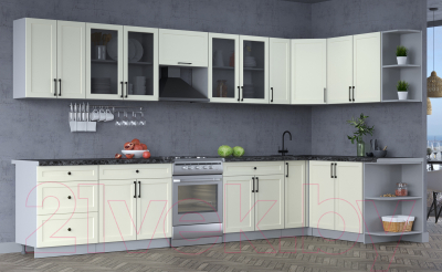 Готовая кухня Интерлиния Тренд 1.7x3.7 правая