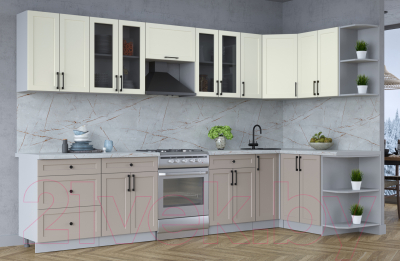 Готовая кухня Интерлиния Тренд 1.5x3.3 правая