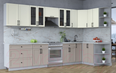 Готовая кухня Интерлиния Тренд 1.5x3.5 правая