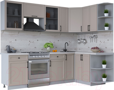 Готовая кухня Интерлиния Тренд 1.5x2.5 правая - фото