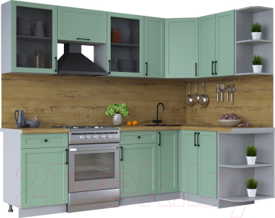 Готовая кухня Интерлиния Тренд 1.5x2.5 правая - фото