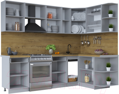 Готовая кухня Интерлиния Тренд 1.5x2.5 правая