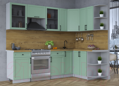 Готовая кухня Интерлиния Тренд 1.5x2.5 правая