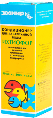 Средство для ухода за водой аквариума ЗООМир Кондиционер Ихтиофор / 2510 - фото