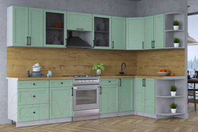 Готовая кухня Интерлиния Тренд 1.5x3.2 правая