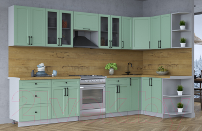 Готовая кухня Интерлиния Тренд 1.5x3.3 правая