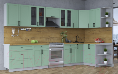 Готовая кухня Интерлиния Тренд 1.5x3.5 правая