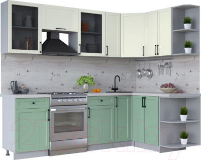 Готовая кухня Интерлиния Тренд 1.5x2.5 правая - фото